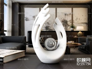現(xiàn)代工藝品裝飾擺件3D模型的工藝美學(xué)與技術(shù)解析